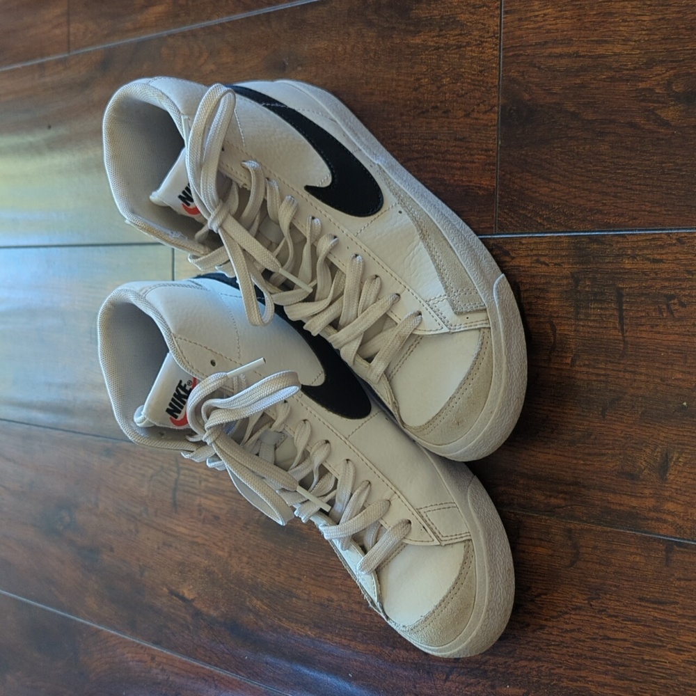 White Nike blazers
